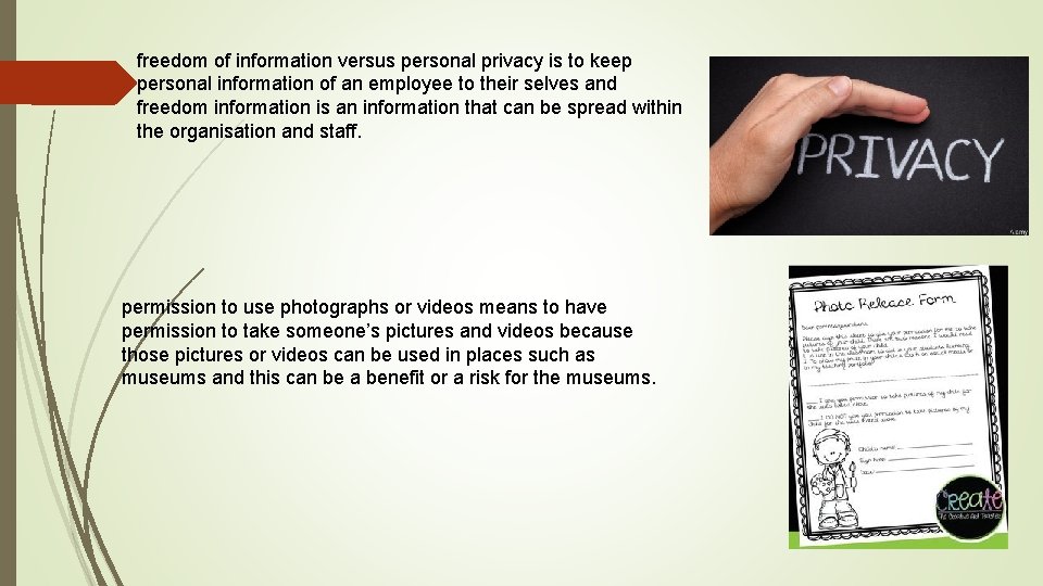 freedom of information versus personal privacy is to keep personal information of an employee
