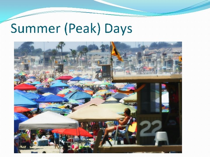 Summer (Peak) Days Summer (Peak) Days