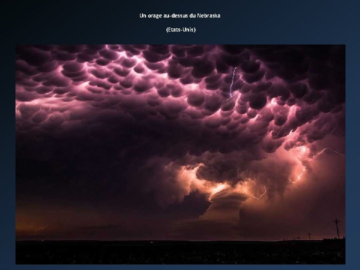 Un orage au-dessus du Nebraska (Etats-Unis) 