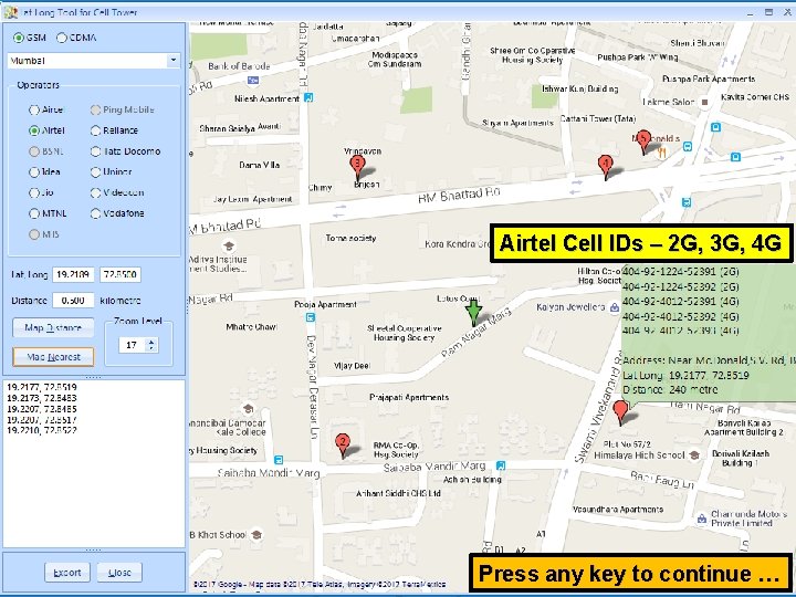 Airtel Cell IDs – 2 G, 3 G, 4 G Press any key to