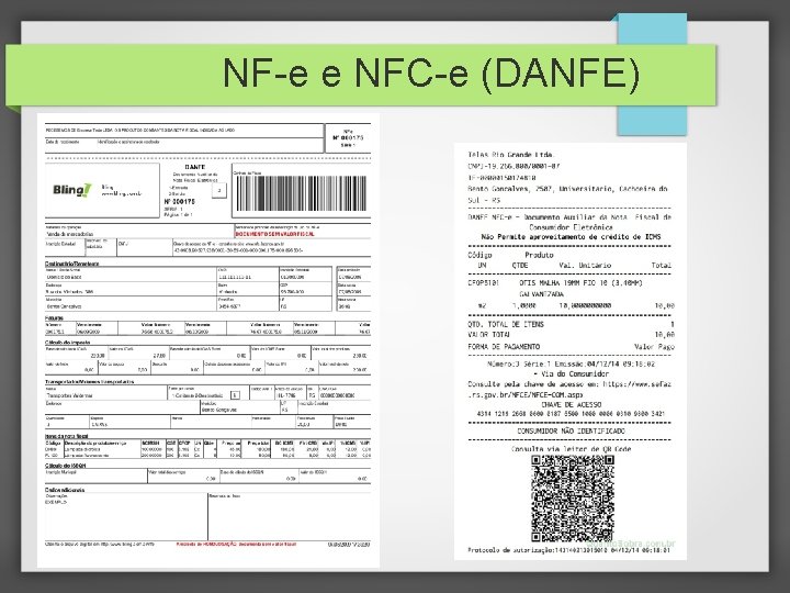 NF-e e NFC-e (DANFE) 