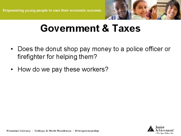 Government & Taxes • Does the donut shop pay money to a police officer