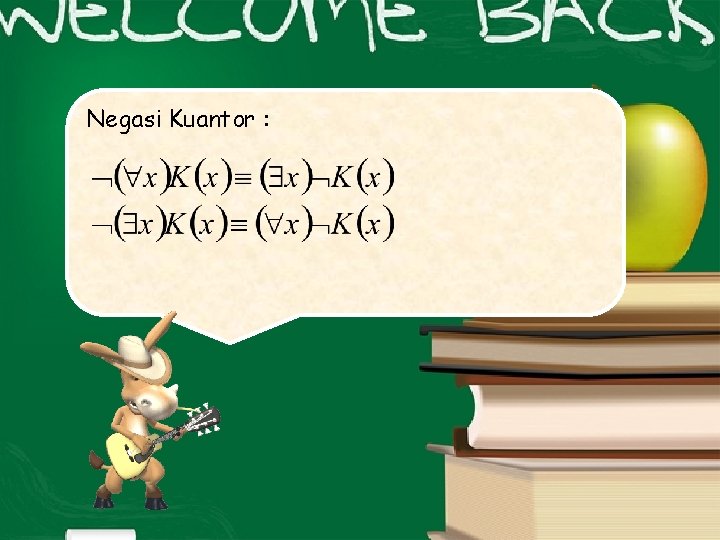 Negasi Kuantor : 