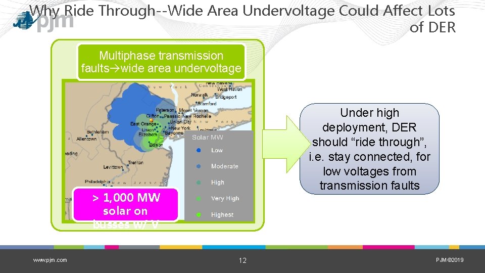 Why Ride Through--Wide Area Undervoltage Could Affect Lots of DER Multiphase transmission faults wide