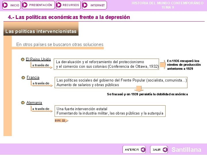 INICIO PRESENTACIÓN RECURSOS HISTORIA DEL MUNDO CONTEMPORÁNEO TEMA 9 INTERNET 4. - Las políticas