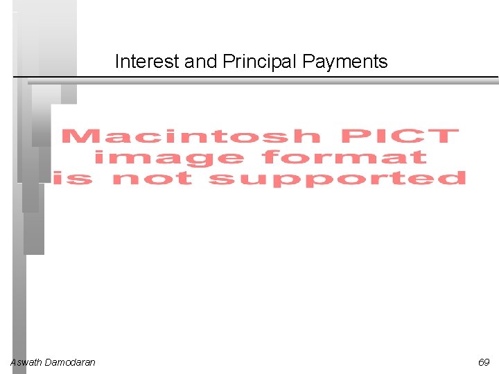 Interest and Principal Payments Aswath Damodaran 69 