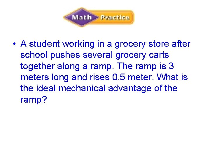  • A student working in a grocery store after school pushes several grocery