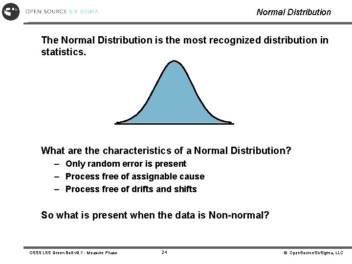 Normal Distribution The Normal Distribution is the most recognized distribution in statistics. What are