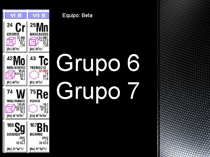 Equipo: Beta Grupo 6 Grupo 7 