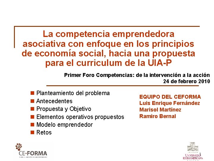 La competencia emprendedora asociativa con enfoque en los principios de economía social, hacia una