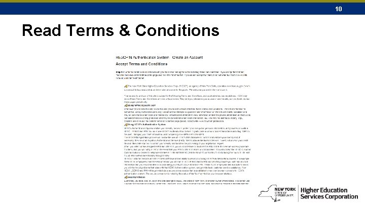 10 Read Terms & Conditions 