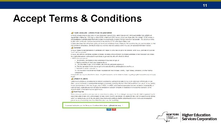 11 Accept Terms & Conditions 