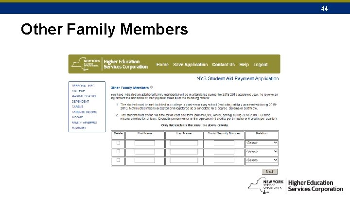 44 Other Family Members 