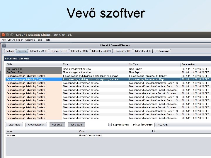Vevő szoftver 
