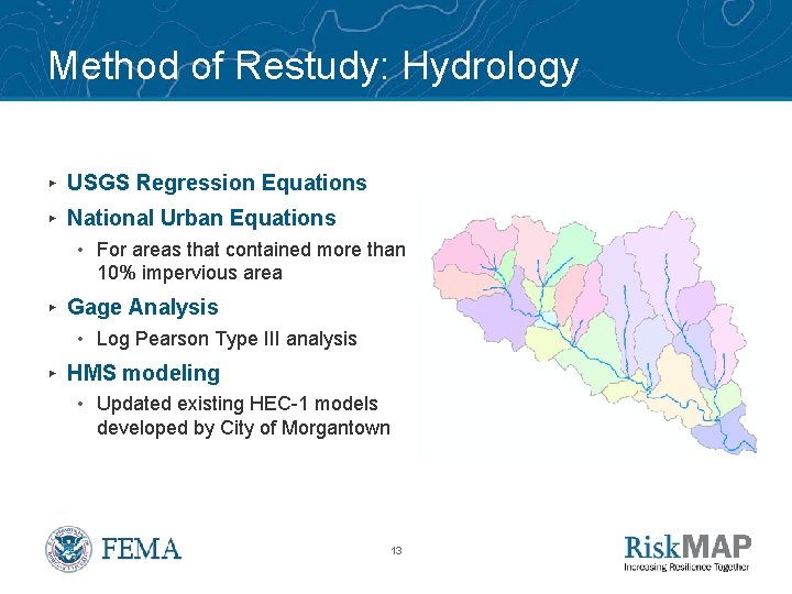 Method of Restudy: Hydrology ▸ USGS Regression Equations ▸ National Urban Equations • For