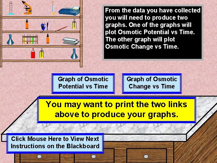 From the data you have collected you will need to produce two graphs. One From the data you have collected you will need to produce two graphs. One