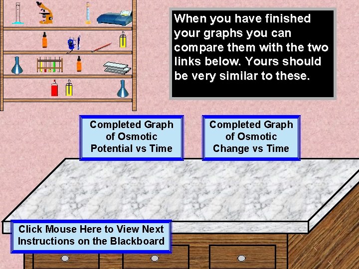 When you have finished your graphs you can compare them with the two links When you have finished your graphs you can compare them with the two links
