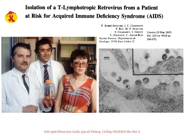 Science 20 May 1983: Vol. 220 no. 4599 pp. 868 -871 Hội nghị Khoa