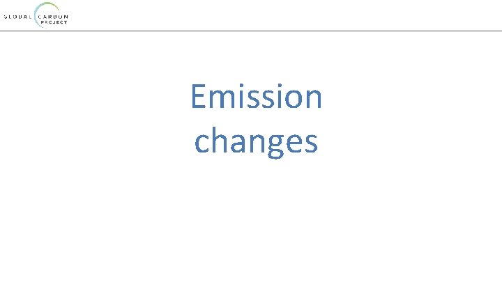 Emission changes 