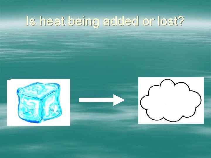 Is heat being added or lost? 