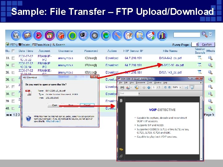 Sample: File Transfer – FTP Upload/Download 