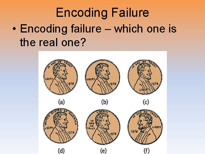 Encoding Failure • Encoding failure – which one is the real one? 