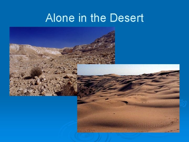 Alone in the Desert 