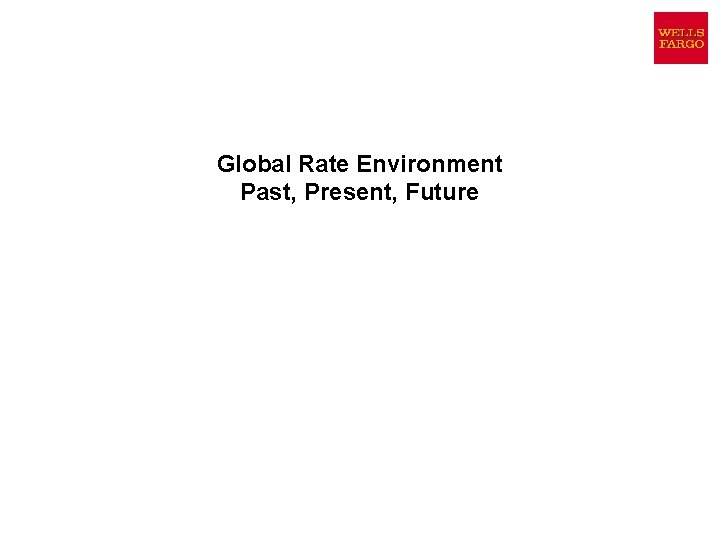 Global Rate Environment Past, Present, Future 