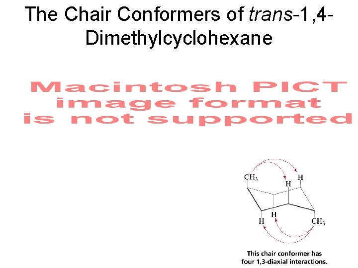The Chair Conformers of trans-1, 4 Dimethylcyclohexane The Chair Conformers of trans-1, 4 Dimethylcyclohexane