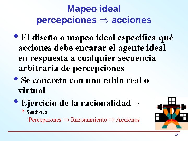 Mapeo ideal percepciones acciones i. El diseño o mapeo ideal especifica qué acciones debe