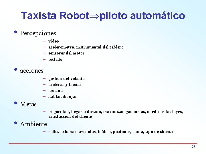 Taxista Robot piloto automático i Percepciones – – video acelerómetro, instrumental del tablero sensores