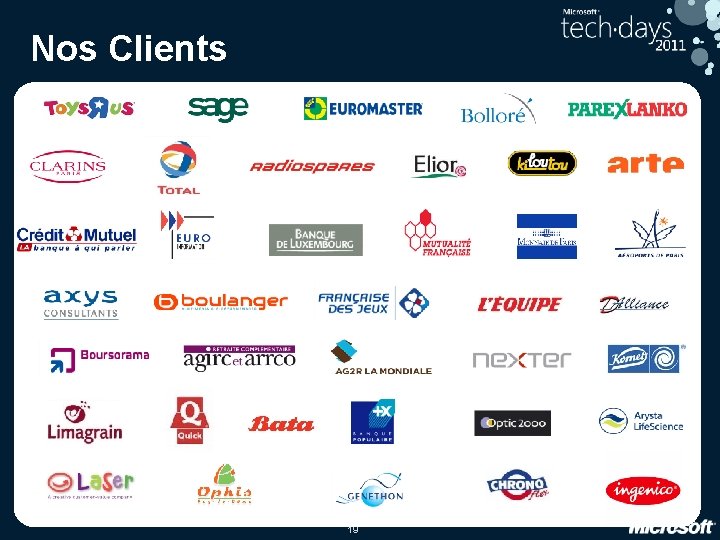 Nos Clients 19 19 