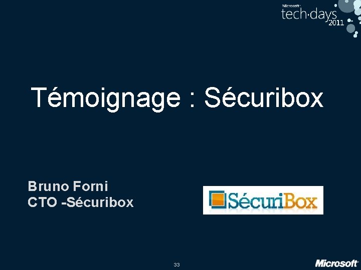 Témoignage : Sécuribox Bruno Forni CTO -Sécuribox 33 