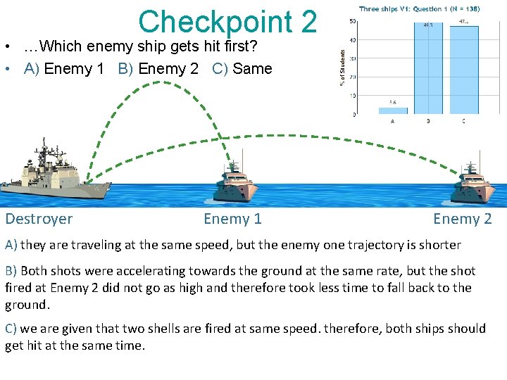 Checkpoint 2 • …Which enemy ship gets hit first? • A) Enemy 1 B)