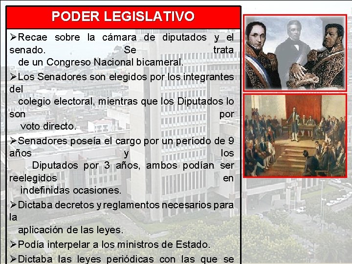 PODER LEGISLATIVO ØRecae sobre la cámara de diputados y el senado. Se trata de PODER LEGISLATIVO ØRecae sobre la cámara de diputados y el senado. Se trata de