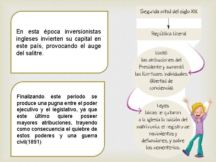 En esta época inversionistas ingleses invierten su capital en este país, provocando el auge En esta época inversionistas ingleses invierten su capital en este país, provocando el auge