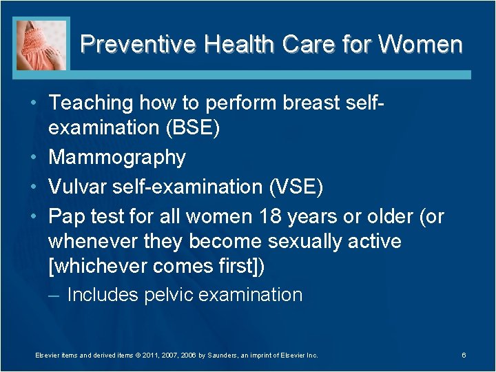 Chapter 11 The Nurses Role in Womens Health