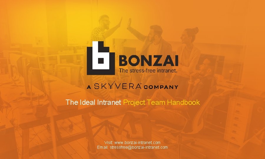 The Ideal Intranet Project Team Handbook Visit: www. bonzai-intranet. com Email: stressfree@bonzai-intranet. com 