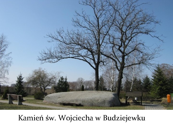 Kamień św. Wojciecha w Budziejewku 