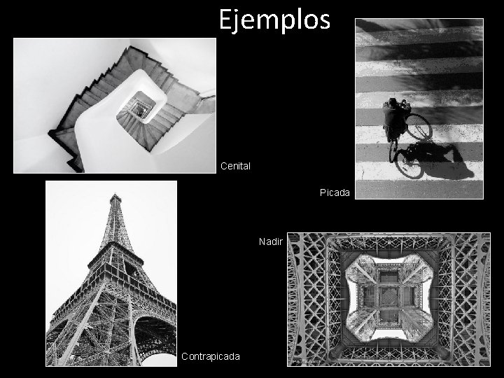 Ejemplos Cenital Picada Nadir Contrapicada 