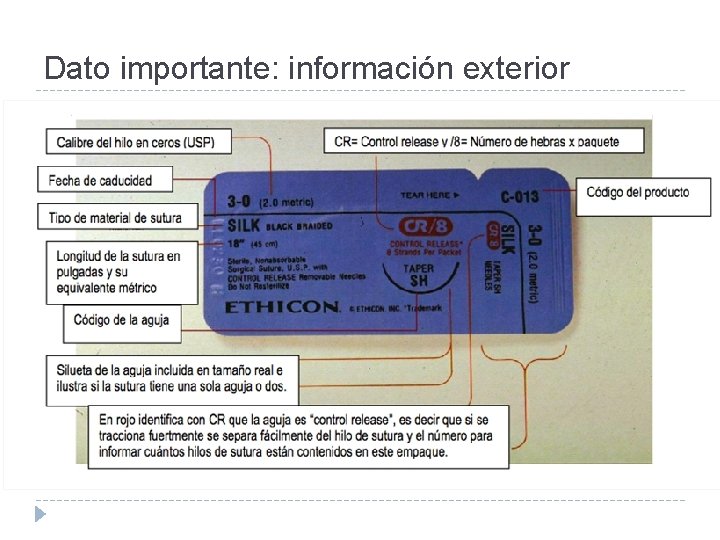 Dato importante: información exterior 