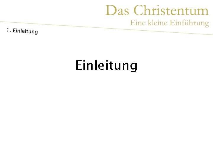 Einleitung 