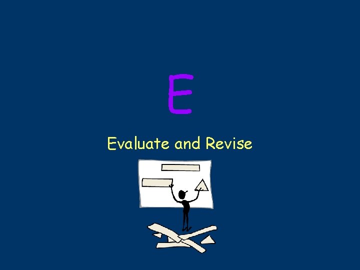 E Evaluate and Revise 