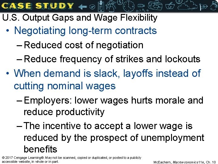 U. S. Output Gaps and Wage Flexibility • Negotiating long-term contracts – Reduced cost U. S. Output Gaps and Wage Flexibility • Negotiating long-term contracts – Reduced cost
