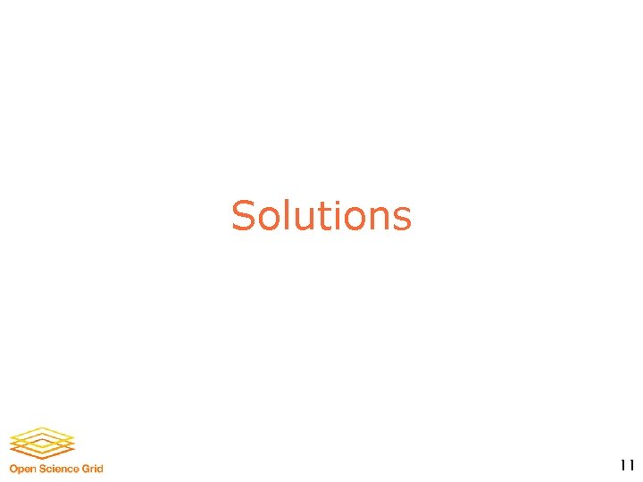 Solutions 11 