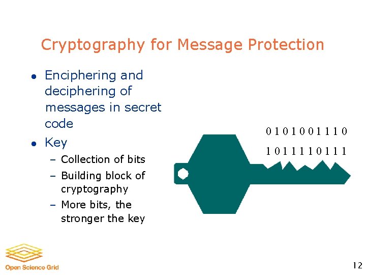 Cryptography for Message Protection l l Enciphering and deciphering of messages in secret code