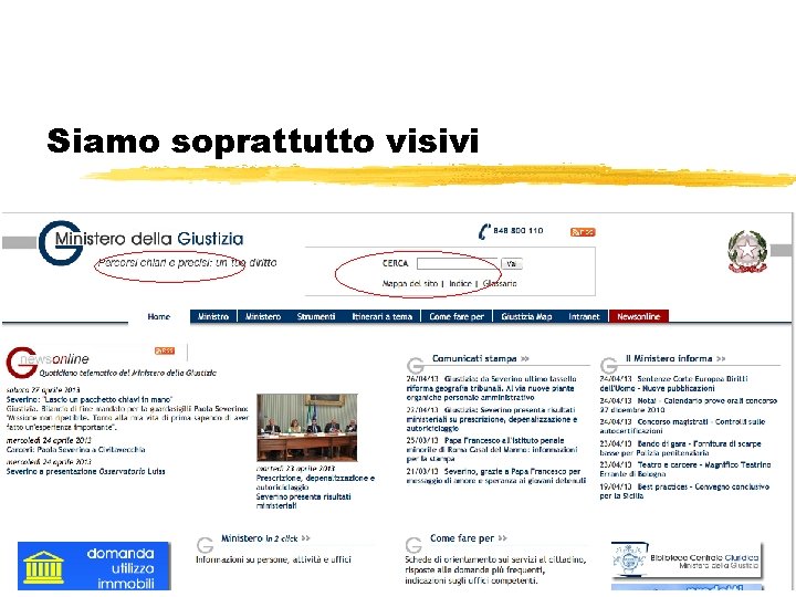 Siamo soprattutto visivi 