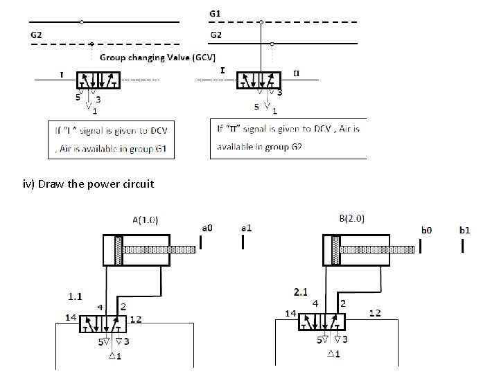 iv) Draw the power circuit 