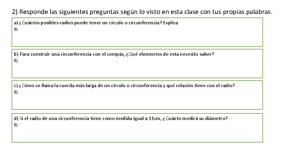 2) Responde las siguientes preguntas según lo visto en esta clase con tus propias