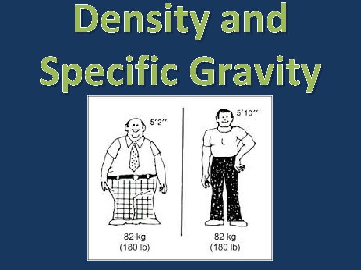 Density and Specific Gravity 